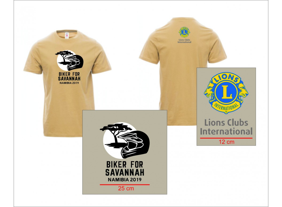 T-SHIRT SAND - BIKER FOR SAVANNAH